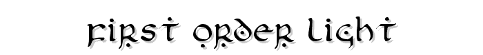 First Order Light font